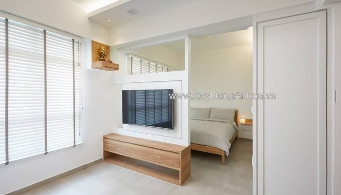 Thiết kế căn hộ 1 phòng ngủ theo phong cách tối giản